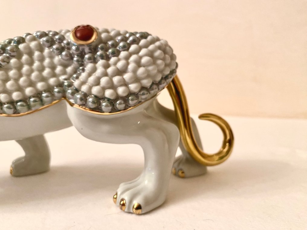 Herend - Statue, - Panther - 9 cm - Porcelain #3.2