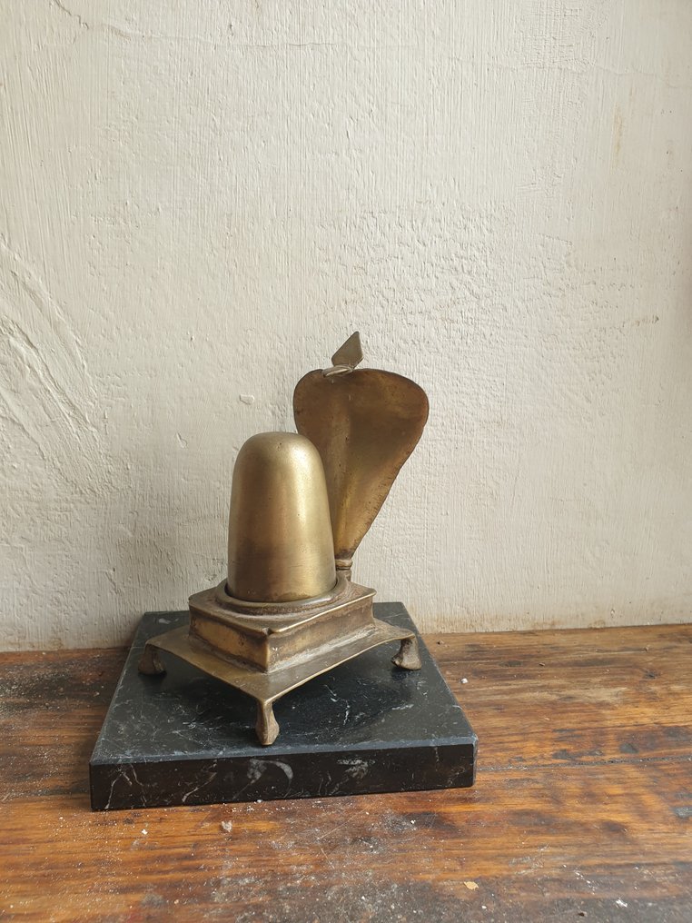 Yoni Lingam - 黄铜色 - 印度 - 十八世纪 #1.0