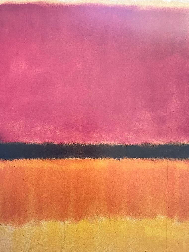 Mark Rothko (after) - Untitled (Violet, Black, Orange, Yellow on White and Red) - Offset lithography - VG licensed print #2.1