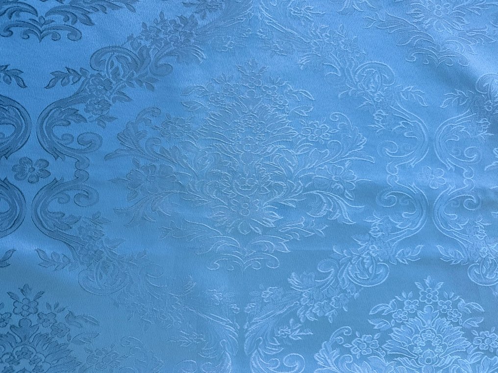 Luxurious Venetian San Leucio light blue royal damask fabric - Textile - 2.8 m - 2.5 m #3.2