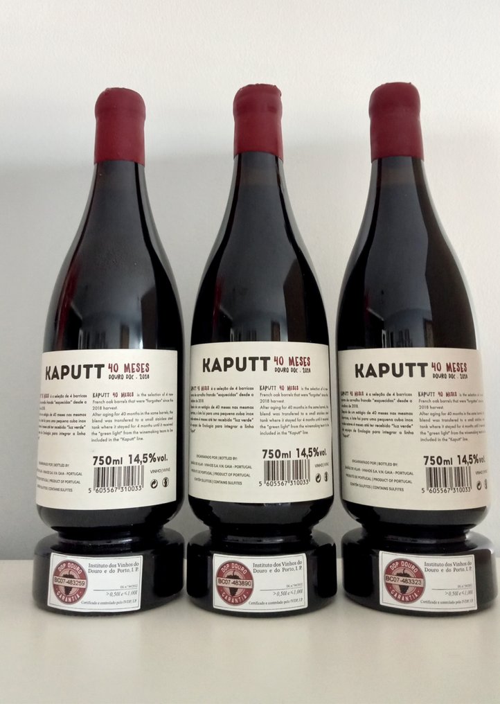 2018 Barão de Vilar, Kaputt 40 Meses Tinto - Douro DOC - 3 Flasker (0,75 l) #1.0