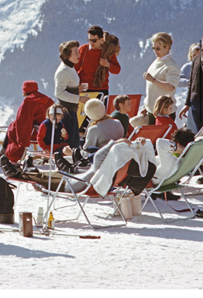 Slim Aarons (1916–2006) - Lounging In Verbier #1.0
