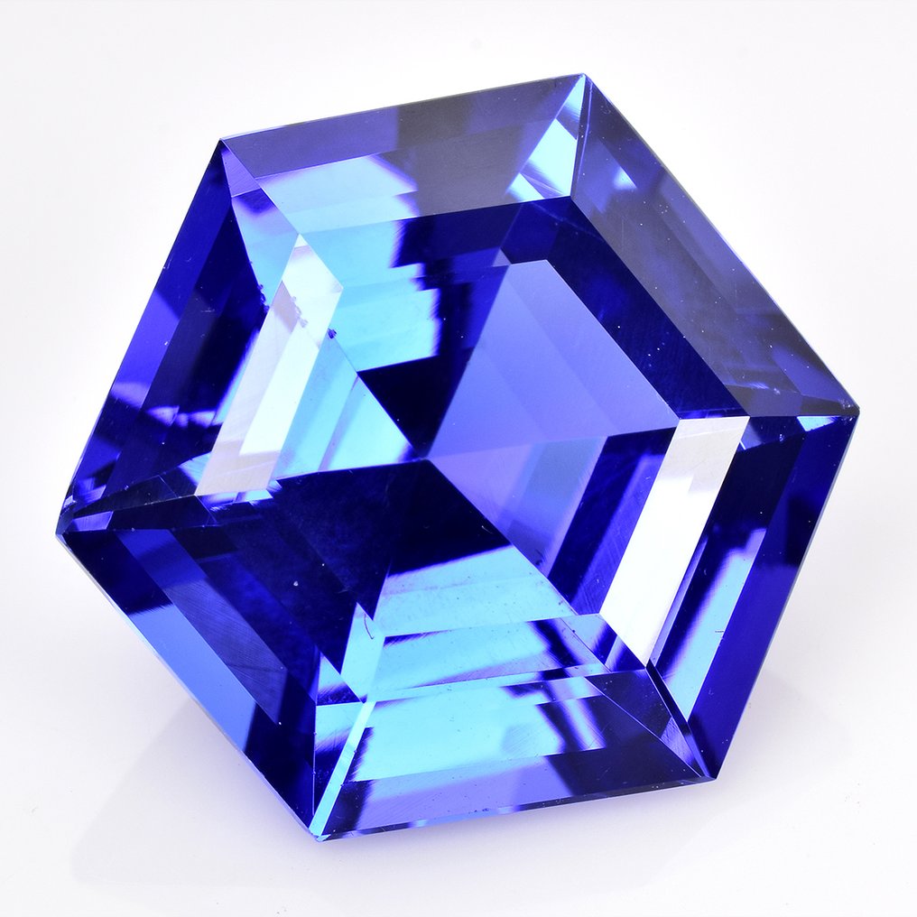 1 pcs 蓝色, 紫罗兰色 坦桑石 - 11.93 ct - 国际宝石研究院(IGI) #1.0