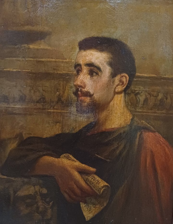 Scuola romana (XIX) - Ritratto dell'imperatore Numa Pompilio #1.0