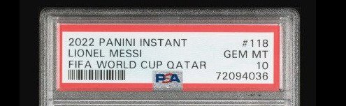 Argentina - 2022 World Cup - Lionel Messi - Trading Card - PSA 10 GEM MINT - Only 22.081 Printed  #3.2