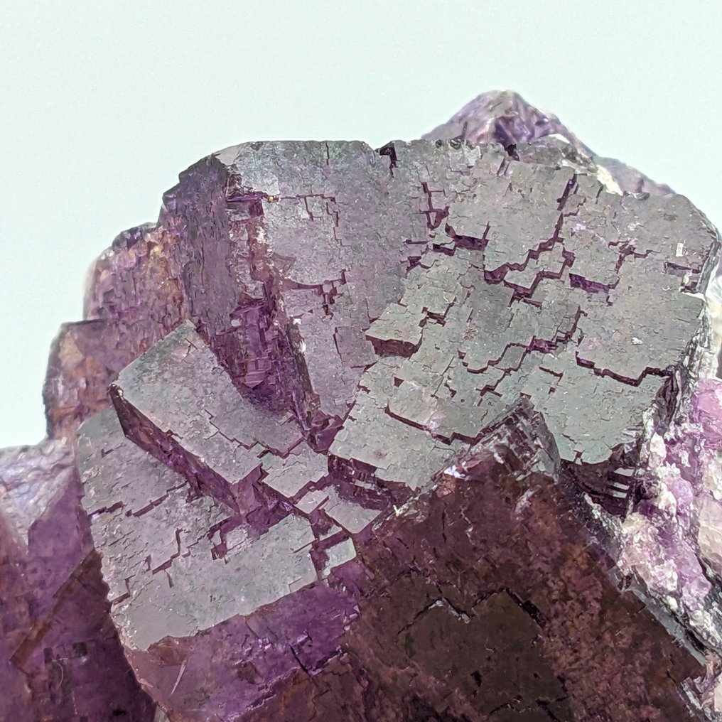 Large cubic violet intense fluorite, Illinois Crystals on matrix - Height: 132 mm - Width: 89 mm- 940 g #2.1