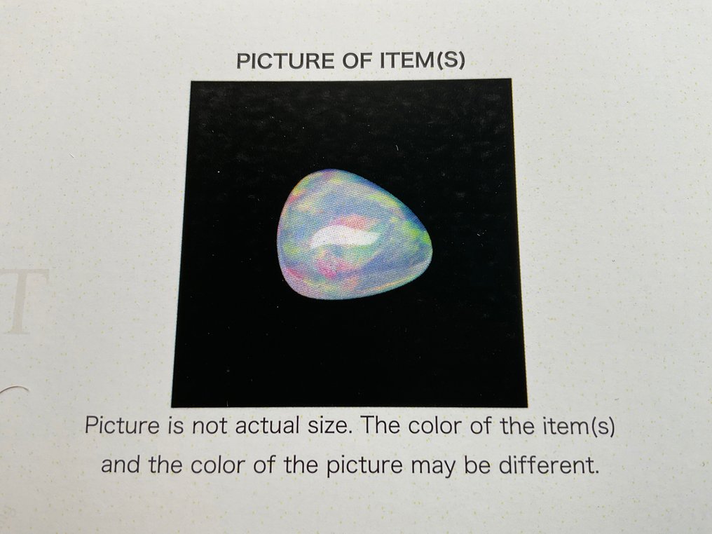 Orange, Incolore Opale - 15.00 ct - Antwerp Laboratory for Gemstone Testing (ALGT) - intense #2.1