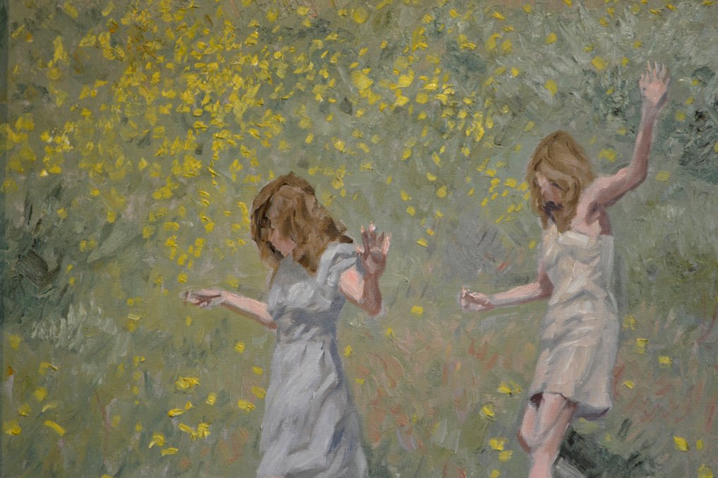 Chris van Dijk (1952) - Impressionist " Decente en courant " #2.1