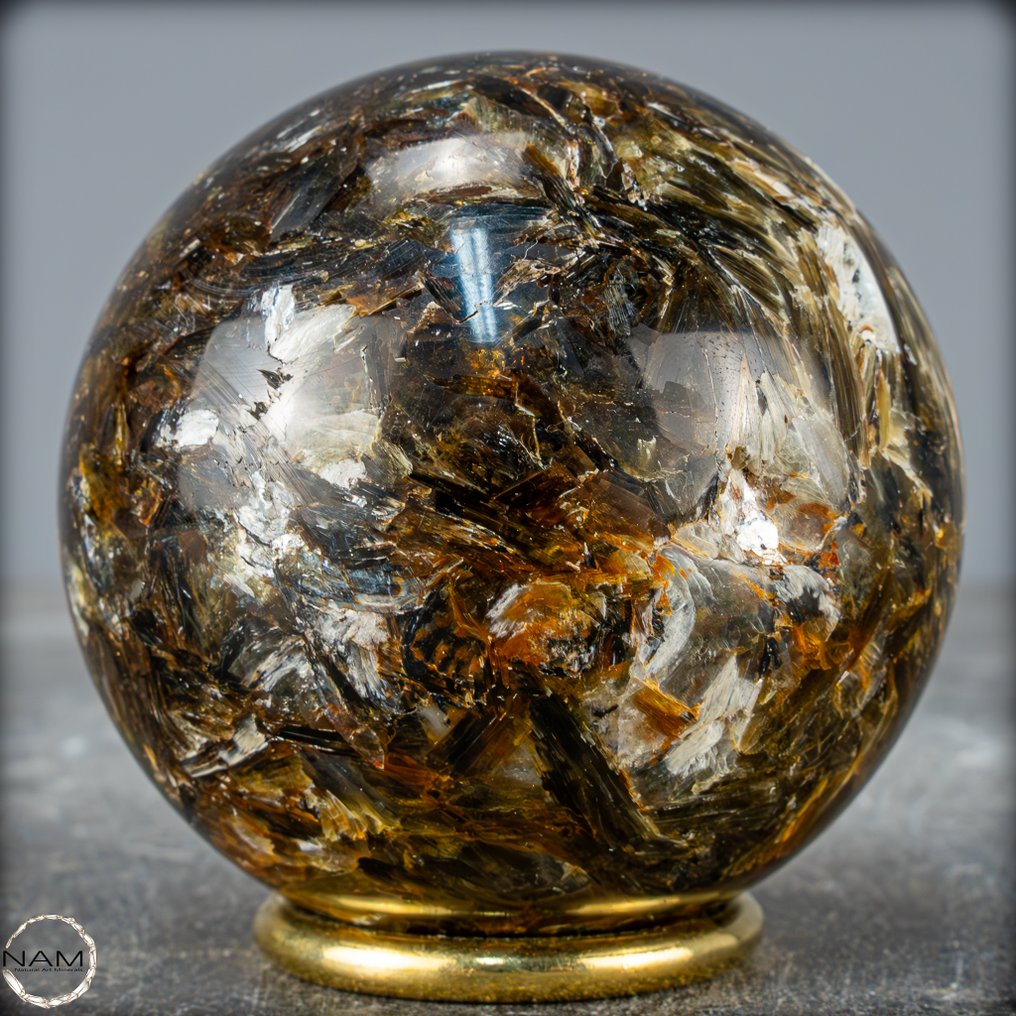 稀有的天然一等品质云母 Sphere，巴西- 599.17 g #4.3