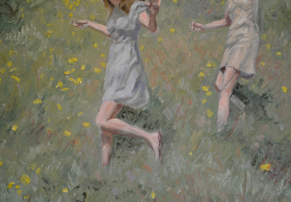 Chris van Dijk (1952) - Impressionist " Decente en courant " #3.2