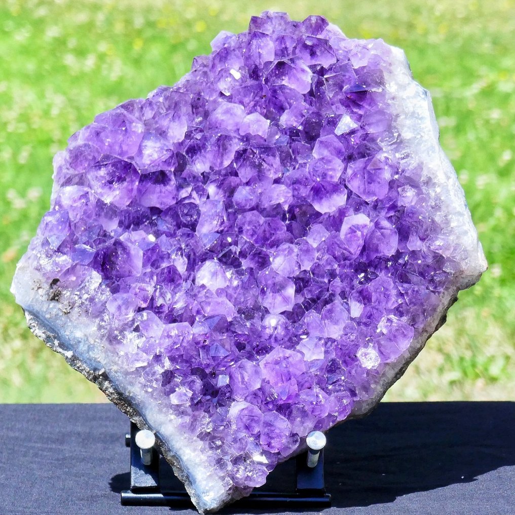 紫水晶 水晶矩晶体 - 高度: 24 cm - 宽度: 21 cm- 4470 kg - (1) #3.2