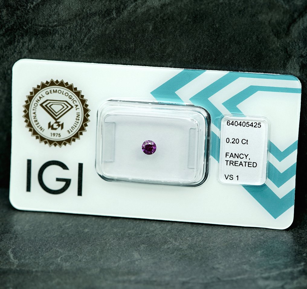 1 pcs 钻石 (经彩色处理) - 0.20 ct - VS1 轻微内含一级 - 国际宝石研究院(IGI) #4.3
