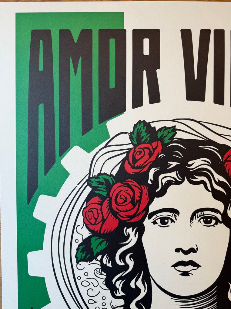 POLLUX - POLLUX Amor Vincit Omnia- STAMPA OFFSET-timbrato a secco e firmato #1.0