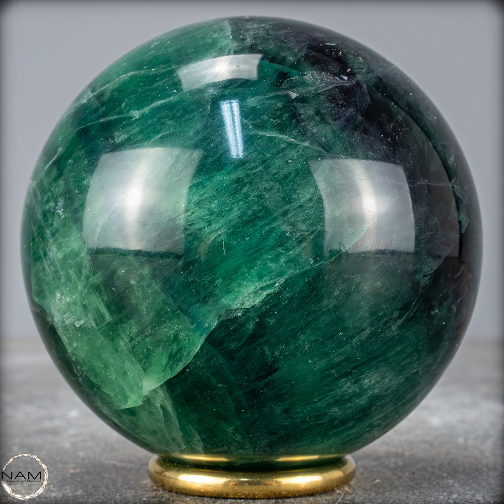 Φυσικός Πράσινος φθορίτης υψηλής ποιότητας Σφαίρα- 1134.65 g #1.0