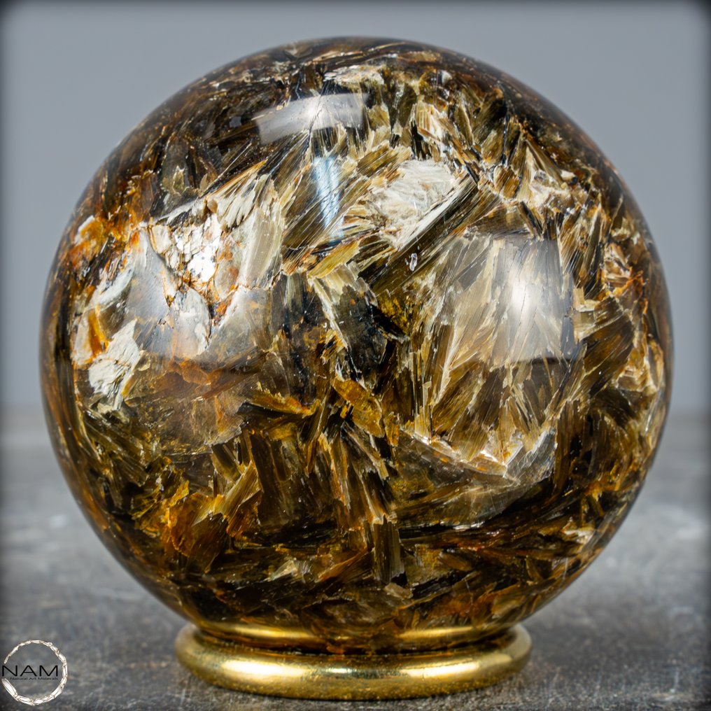 稀有的天然一等品质云母 Sphere，巴西- 599.17 g #3.2