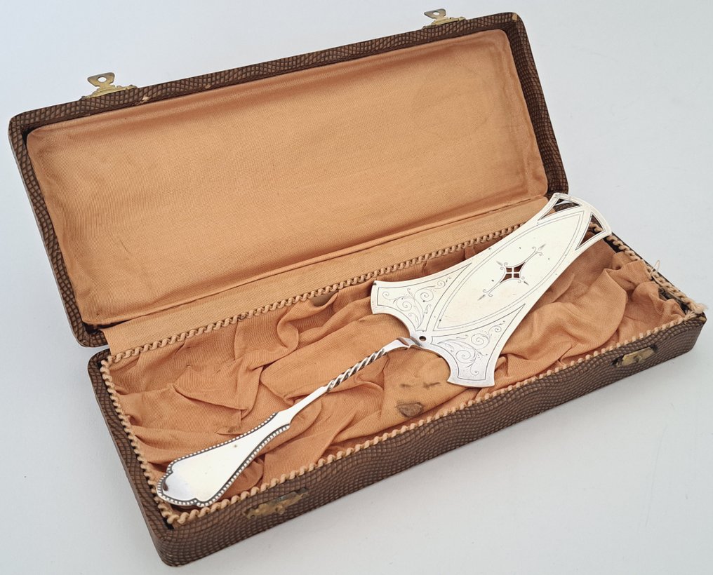 Van Kempen - Jugendstil taartschep in etui - Taartschep - .833 zilver - 1911 #4.3