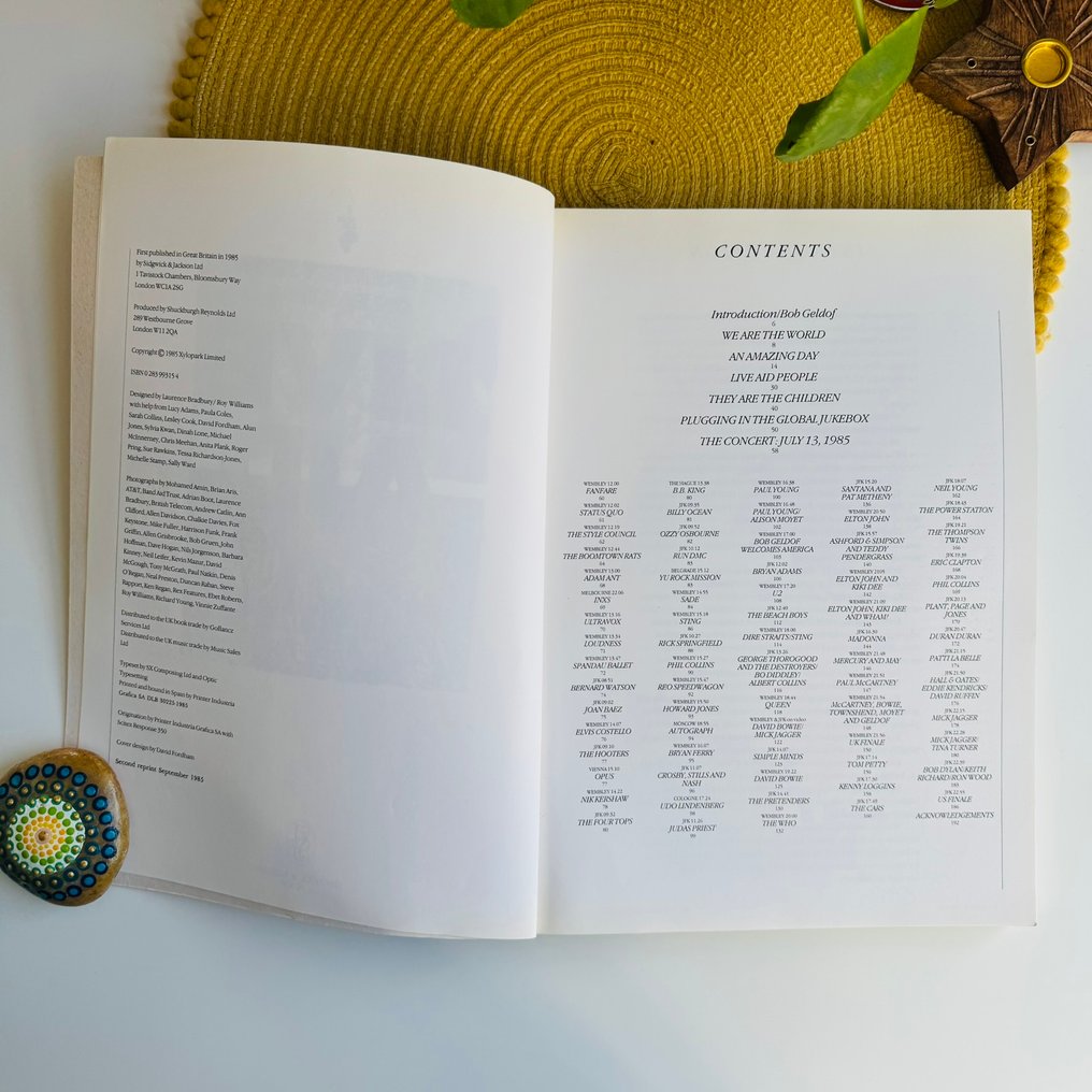 LIVE AID 1985 UK Concert Chronicle Tour Book - 1985 #3.2