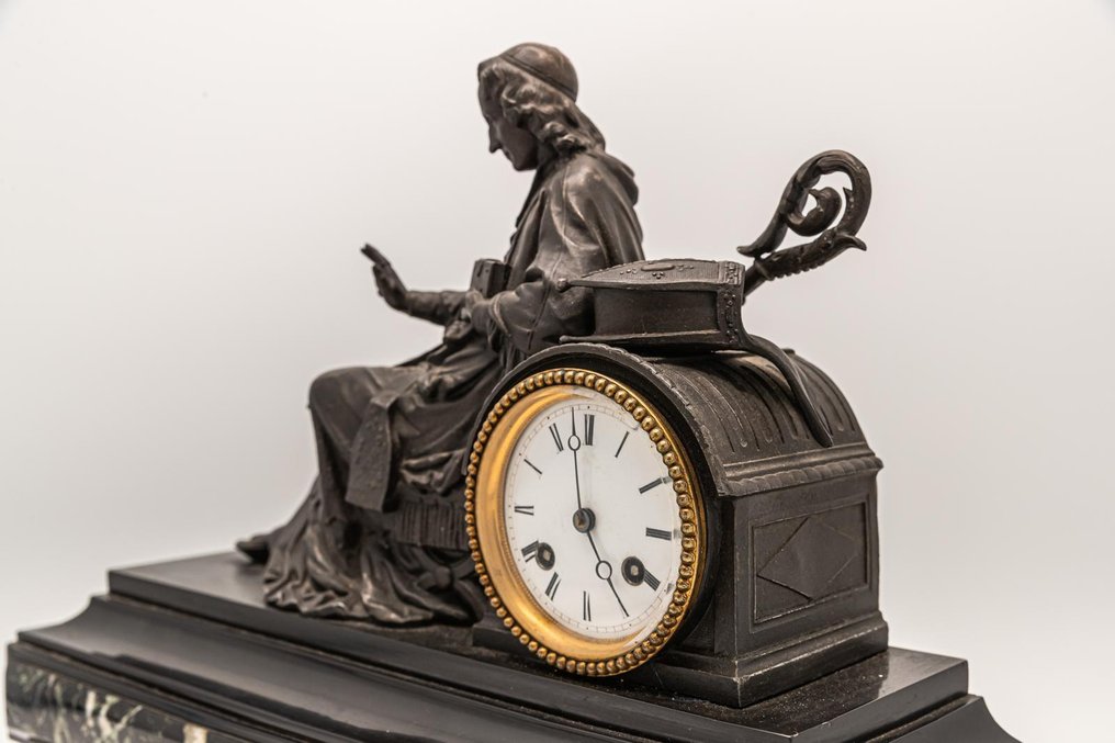Mantel clock - Marble, Spelter - 1850-1900 #4.3