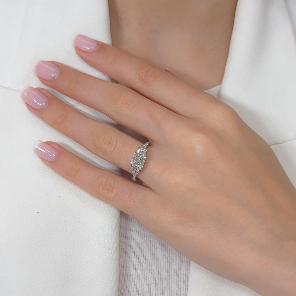 戒指 - 18K包金 白金 -  1.97ct. tw. 钻石 (天然) - 钻石 #3.2