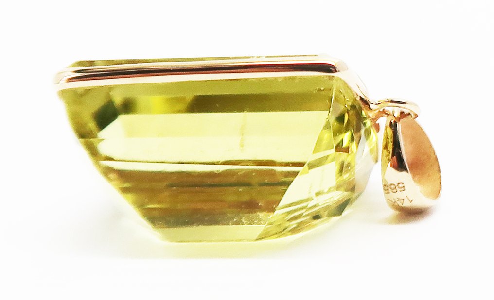 χωρίς τιμή ασφαλείας - Κρεμαστό κόσμημα - 14 καράτια Κίτρινο χρυσό Χαλαζίας #3.2