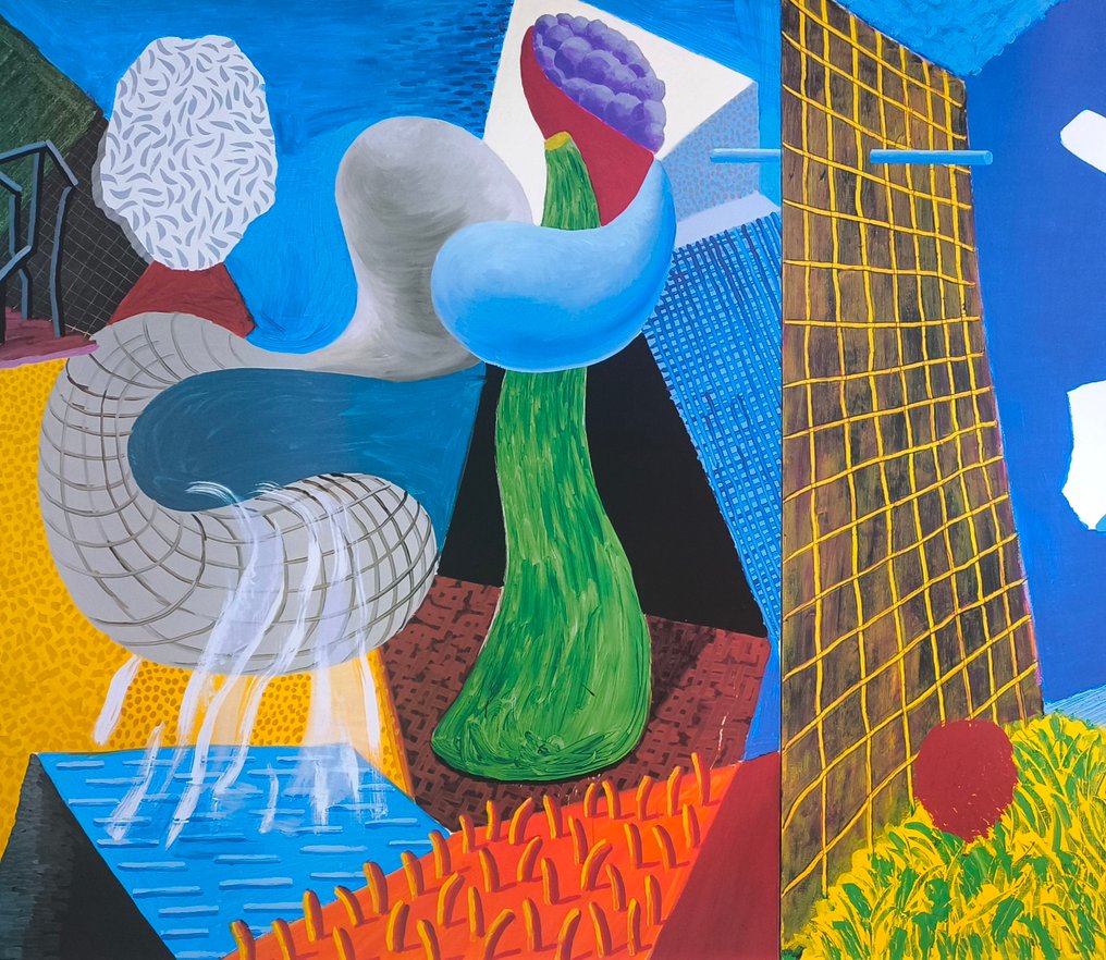 David Hockney (1937) - "The Other Side, 1993 " - (63x101cm) #1.0