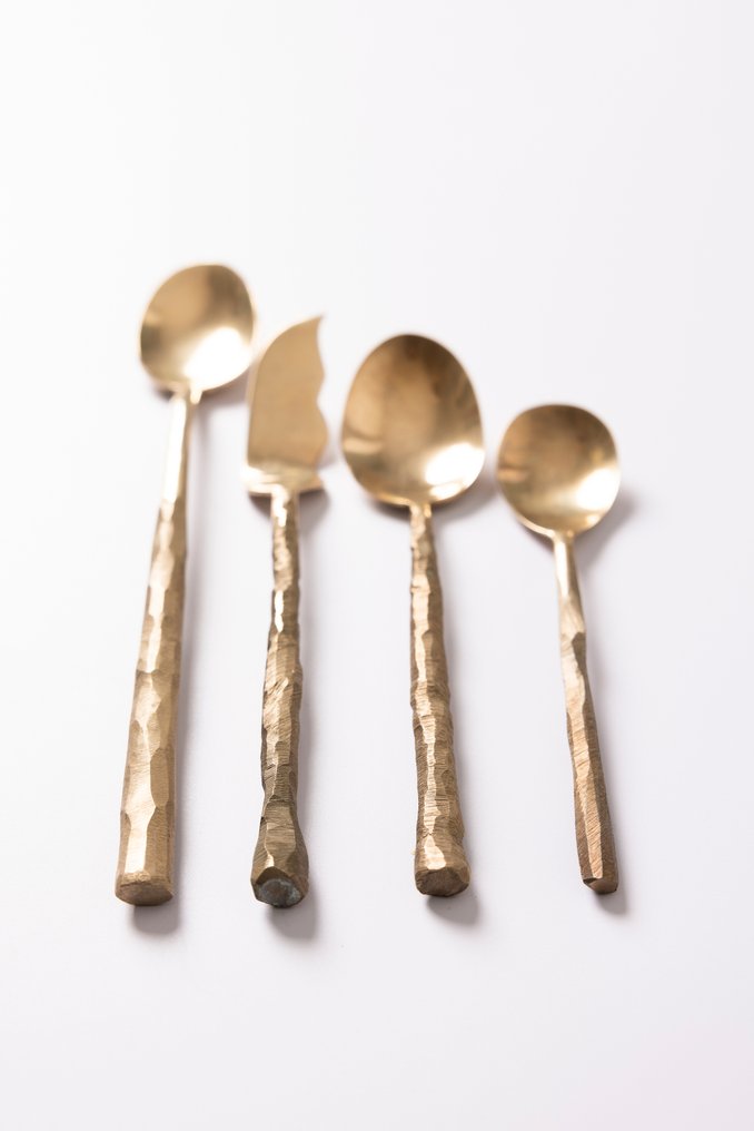 Daniel van Dijck - 餐具套裝 (122) - 金餐具 - 黃銅 - 独一无二的餐具 #3.2