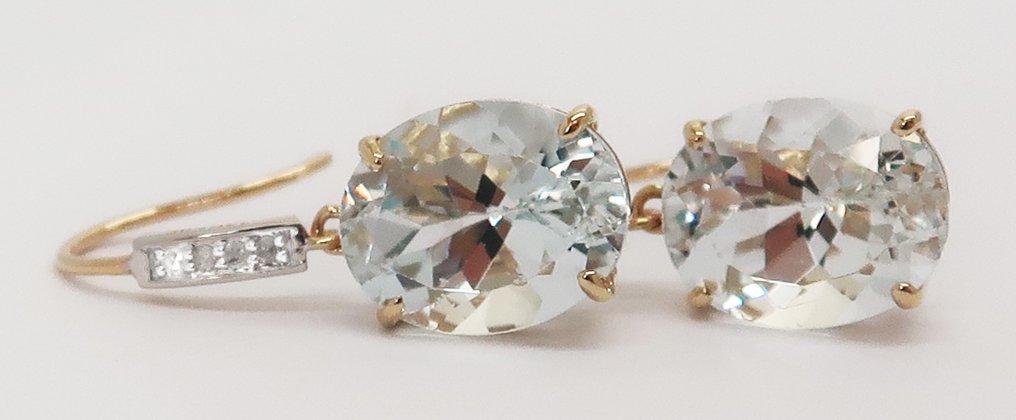 Nincs minimálár - Drop fülbevaló - 14 kt. Sárga arany #4.3