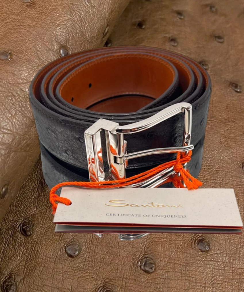 Santoni - Santoni exclusive 100% Ostrich Leather - Ζώνη #1.0