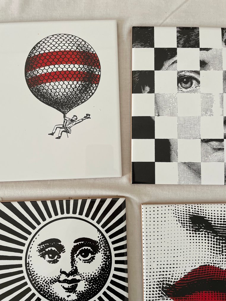 Tile (12) - Bardelli ceramiche - Piero Fornasetti - 2000-2010 - Fornasettiane #1.0