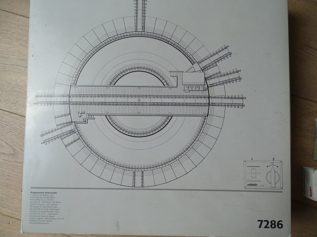 Märklin H0 - 7286/7287/7687 - Spår för modelltåg (6) - Skivspelare med 8 spår, digitalt gränssnitt och anslutning för 12 extra spår #2.1