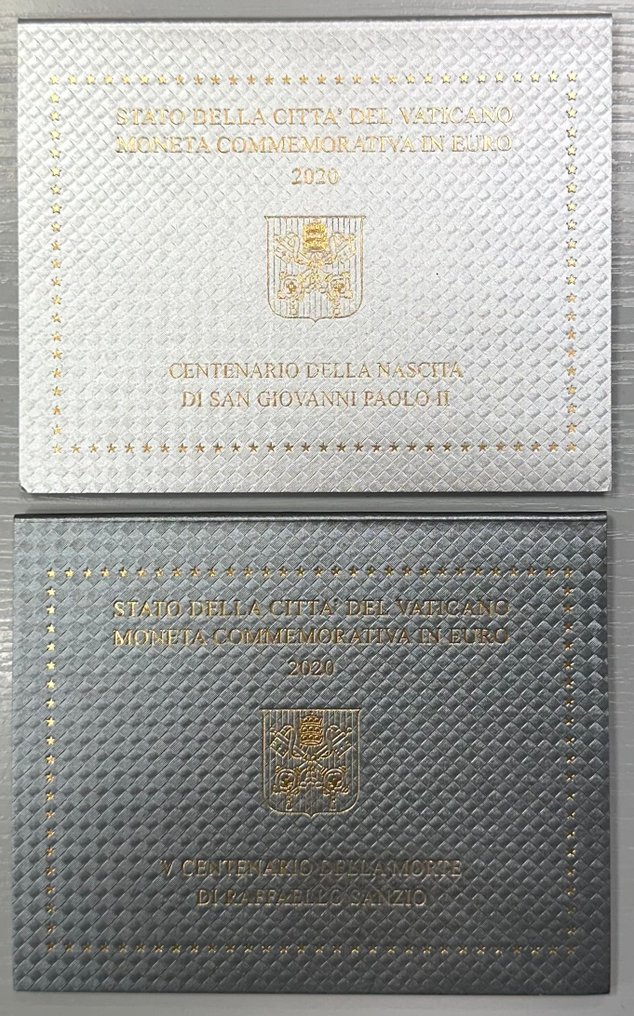 Vaticano. 2 Euro 2020 "Raffaello Sanzio" + "Giovanni Paolo II" (2 monnaies) (Sem preço de reserva) #1.0