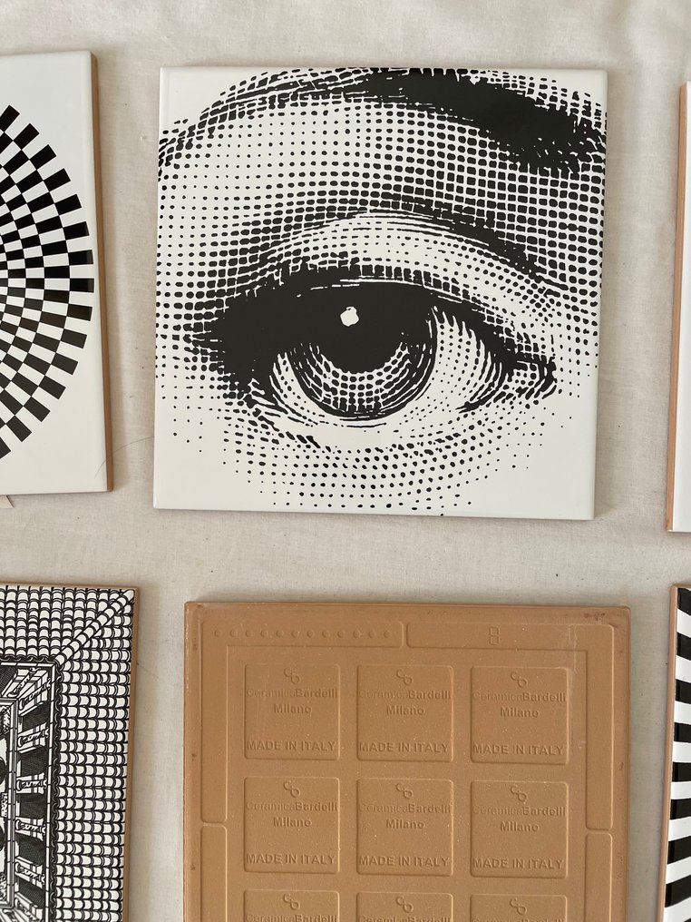 Tile (12) - Bardelli ceramiche - Piero Fornasetti - 2000-2010 - Fornasettiane #4.3