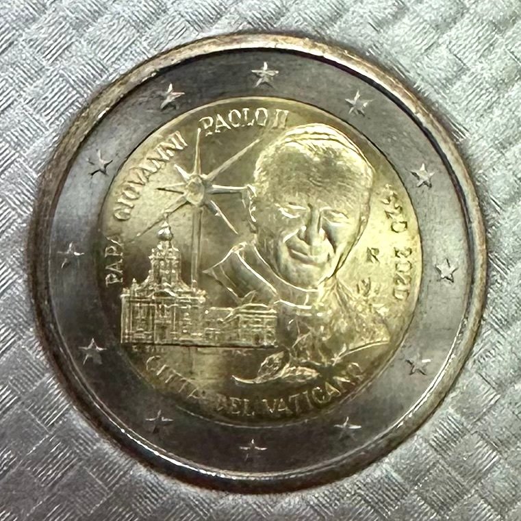 Vaticano. 2 Euro 2020 "Raffaello Sanzio" + "Giovanni Paolo II" (2 monnaies) (Sem preço de reserva) #3.2