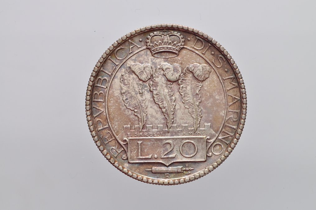 圣玛利诺. 20 Lire 1932 #1.0