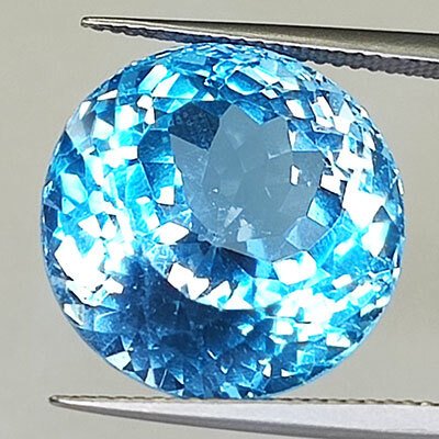 黄宝石  - 30.70 ct - 西班牙宝石学院（IGE） - 瑞士蓝 #2.1