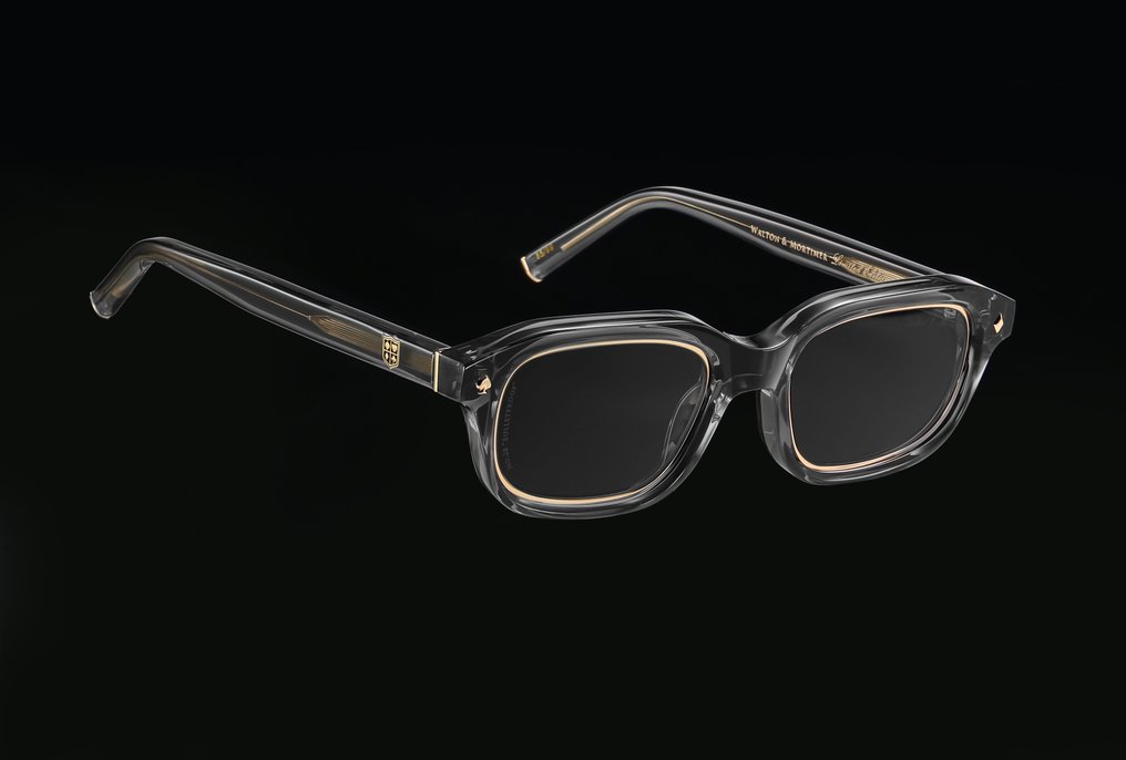 Handmade - Walton & Mortimer No.28 Codename: "Bulletproof" Unit 19/99 "Moon Gray Color" - Solbriller #1.0