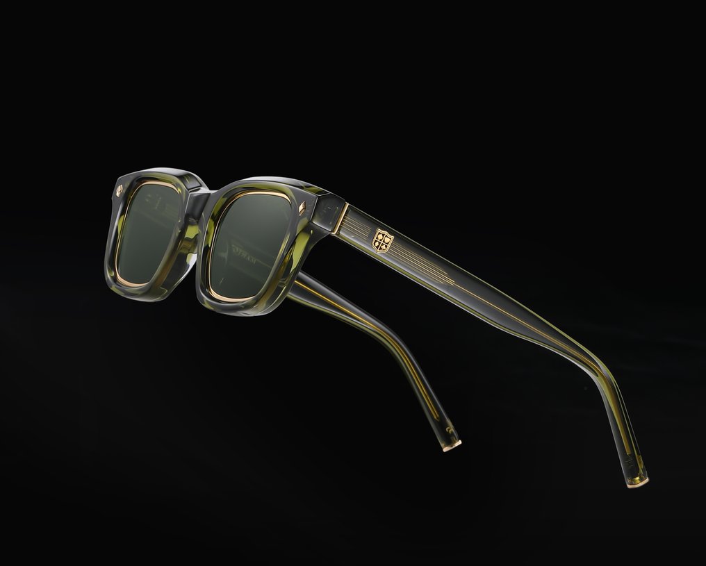 Handmade - Walton & Mortimer No.27 Codename: "Gotham " Unit 51/99 "Bosco Green Color" - Solbriller #3.2