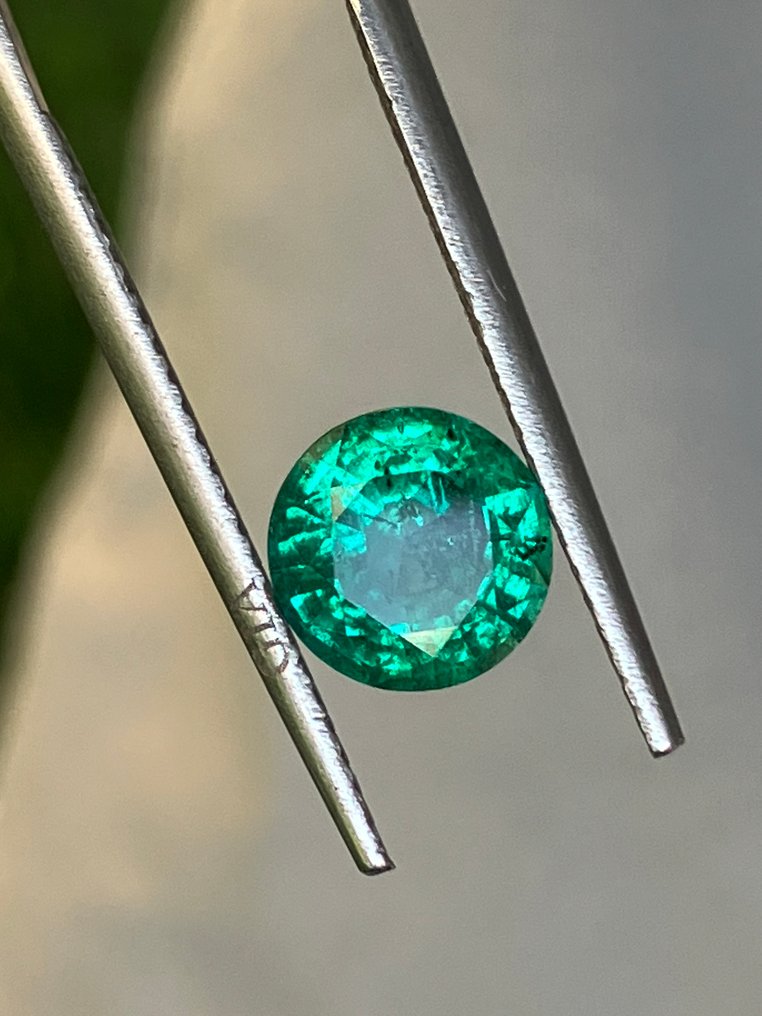 1 pcs  Grønn Smaragd  - 1.33 ct - Gemologisk institutt i Amerika (GIA) #2.1