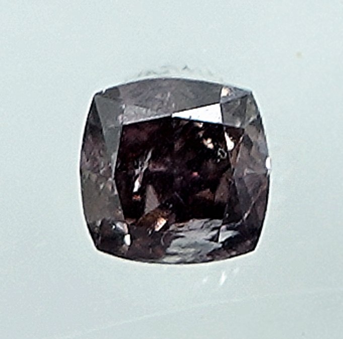 1 pcs Timantti  (Luonnonvärinen)  - 0.11 ct - Fancy deep Rusehtava Vaaleanpunainen - I1 - Jalokivitodistus, Antwerpen (GRA) #1.0