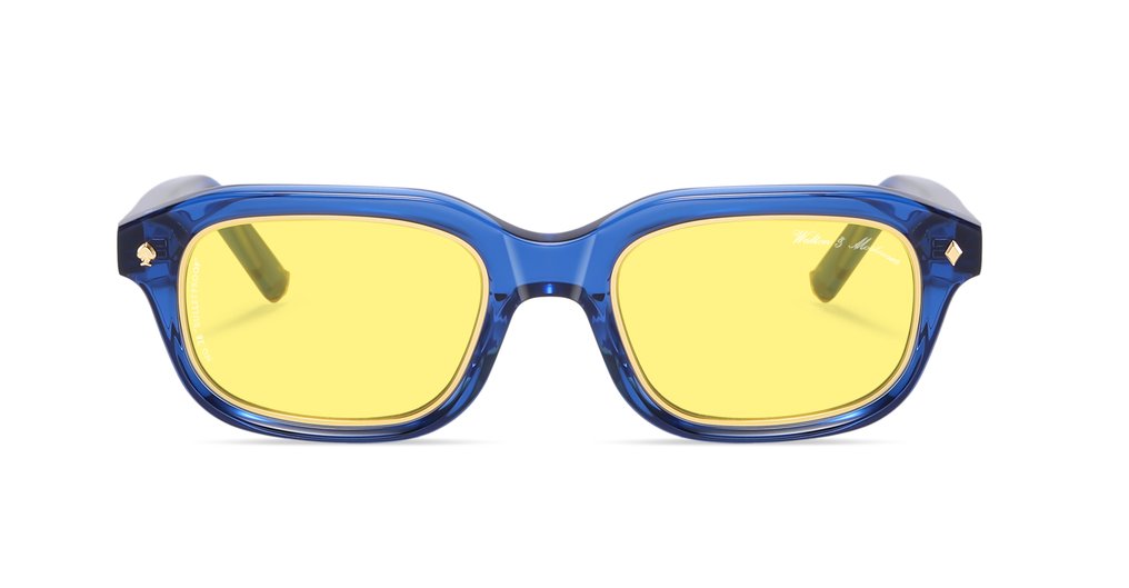 Handmade - Walton & Mortimer No.28 Codename: "Bulletproof" Unit 96/99 "Deep Sea Blue Color" - Okulary przeciwsłoneczne #1.0