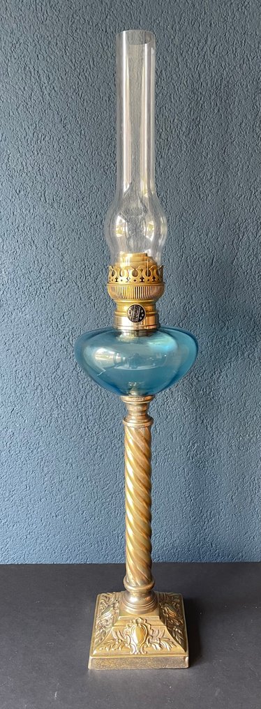 油灯 - 玻璃, 黄铜, 黄铜色 - Matador 20寸 - 高度76厘米 #2.1