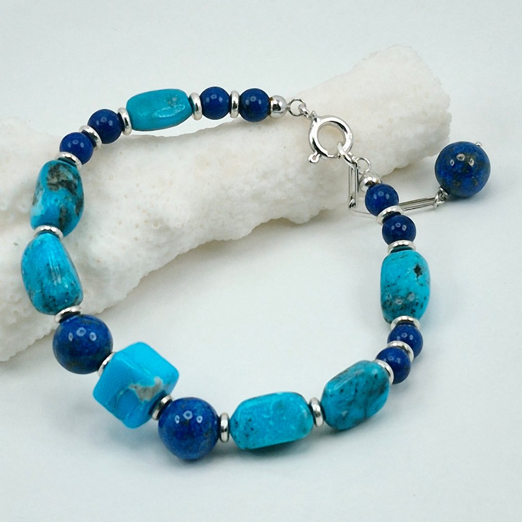 Turchese - Argento - Bracciale - TURCHESE AMERICANO #1.0