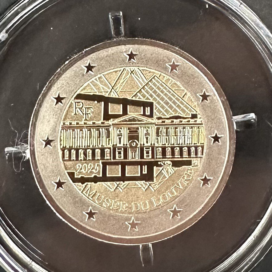 Frankrijk. 2 Euro 2025 "Musée du Louvre - Polissage Inversé" Proof  (Zonder minimumprijs) #1.0