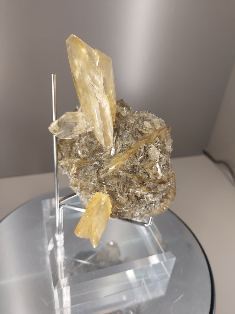 石膏 水晶矩晶体 - 高度: 10 cm - 宽度: 9 cm- 434 g #3.2