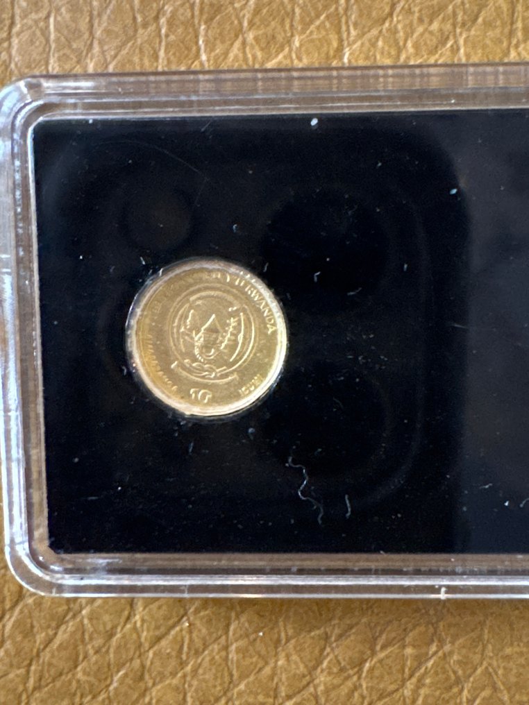 Rwanda. 10 Francs 2022 African Dime Elefant ., 1/10g (.999) (Zonder Minimumprijs) #2.1
