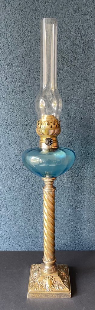 油灯 - 玻璃, 黄铜, 黄铜色 - Matador 20寸 - 高度76厘米 #3.2