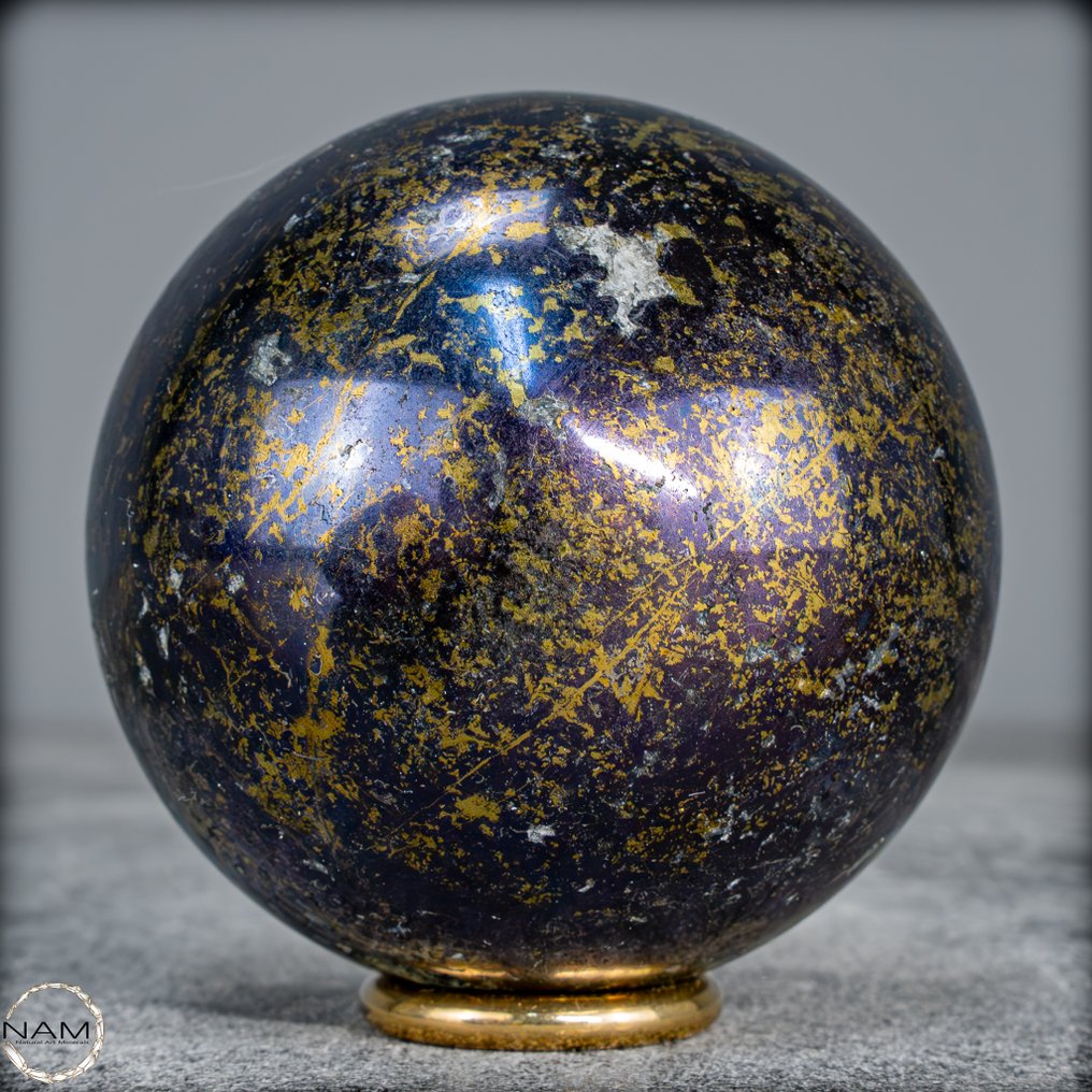 Σπάνια Πρώτης Ποιότητας Χρυσή Χαλκοπυρίτης Σφαίρα, Πολωνία- 767.81 g #3.2