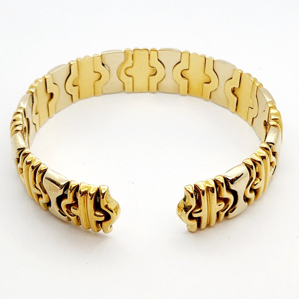 手镯 - 18K包金 黄金, 白金 #1.0