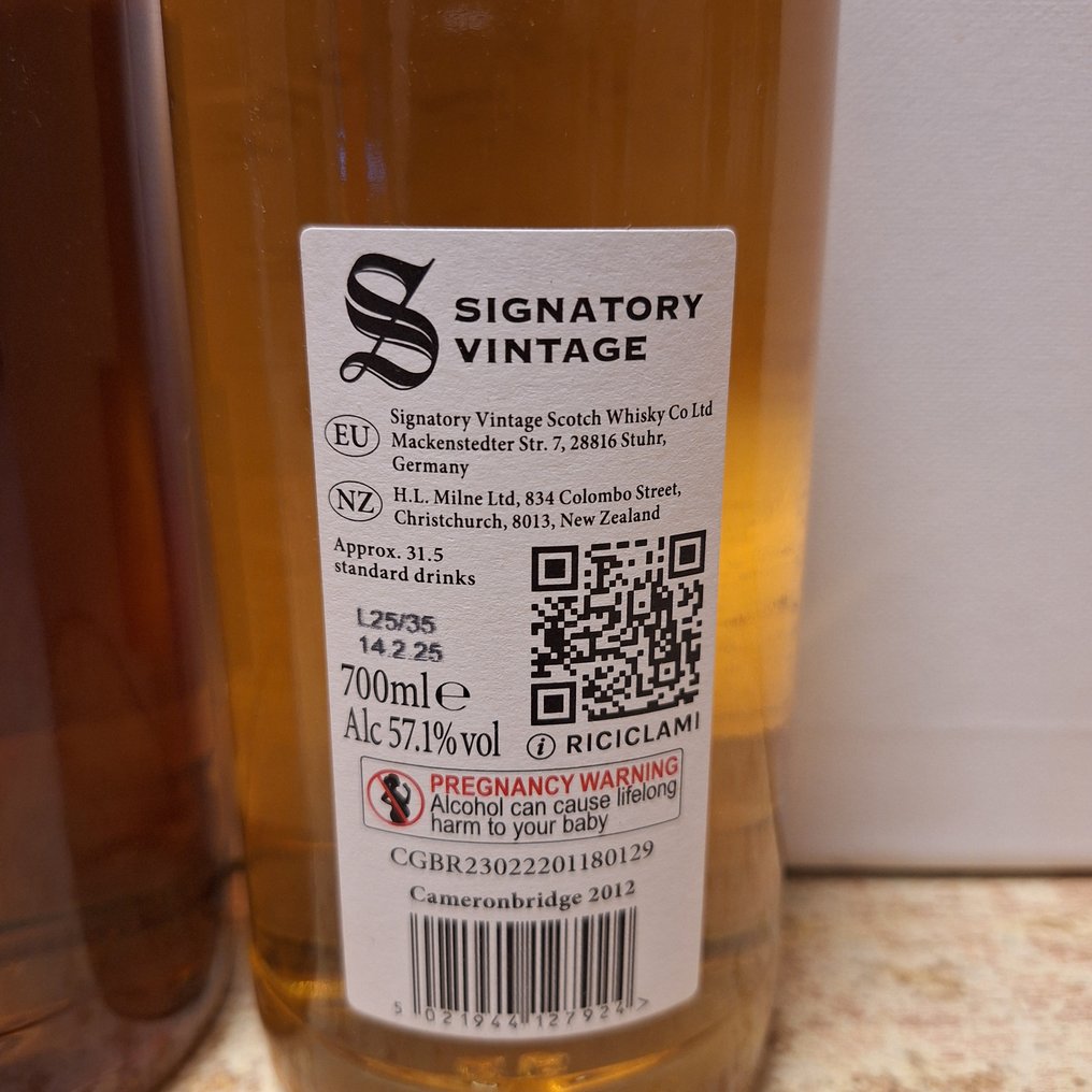Cameronbridge 2009 16yo & 2012 12yo - 100 Proof Edition #1 & #3 - Signatory Vintage  - b. 2025  - 700ml - 2 bottles #3.2