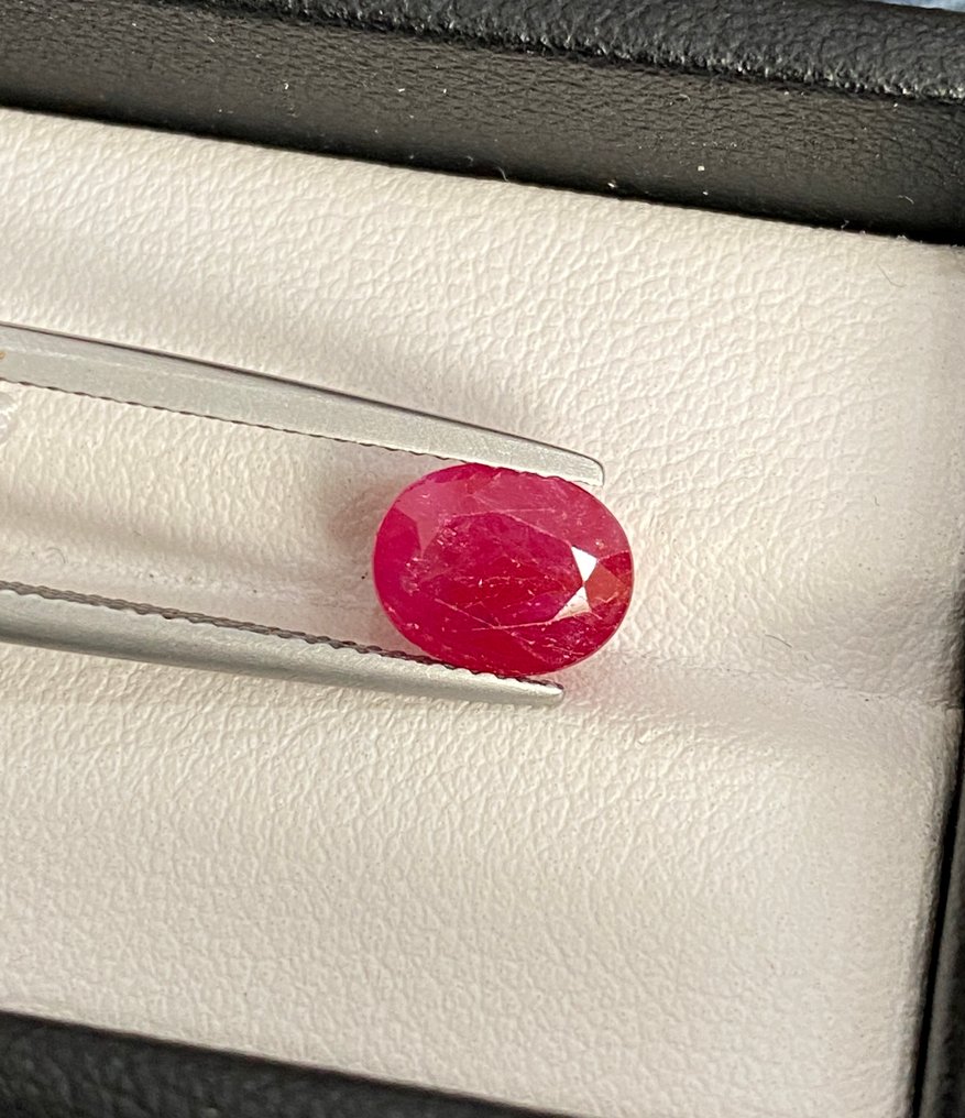 没有保留价 - 1 pcs  红色 红宝石  - 2.79 ct - Bellerophon 宝石实验室 - 无热红宝石 #1.0